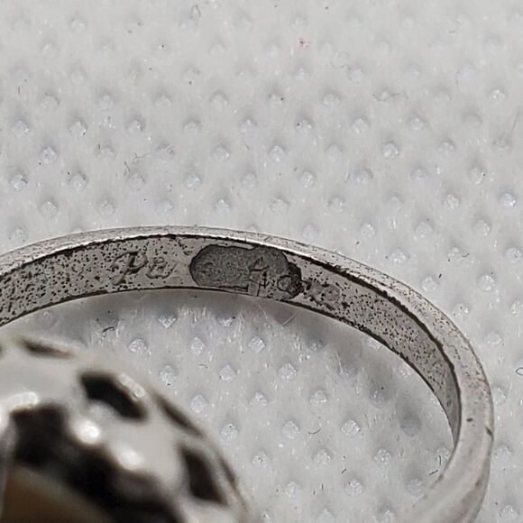 Vintage Abalone Shell Ring - Picture 6 of 7